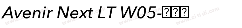Avenir Next LT W05字体转换